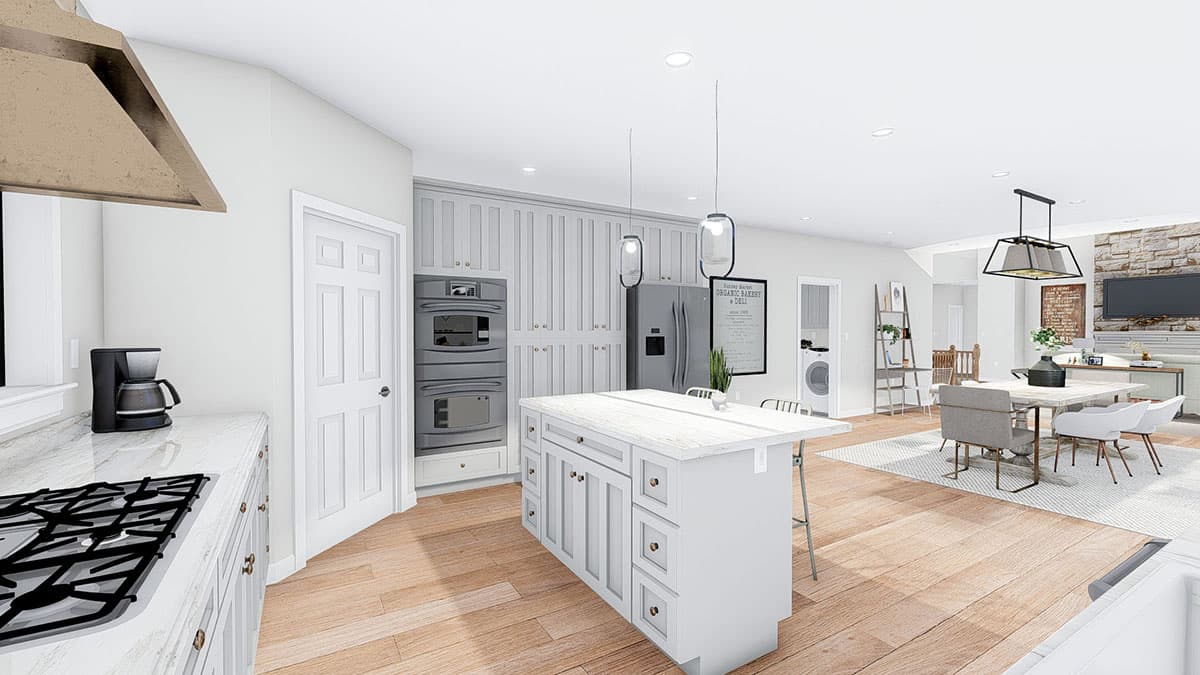 Plan 61356UT: Exclusive Prairie Home Plan with Open Floor Plan - Image #31 - Contemporary, Prairie, Ranch