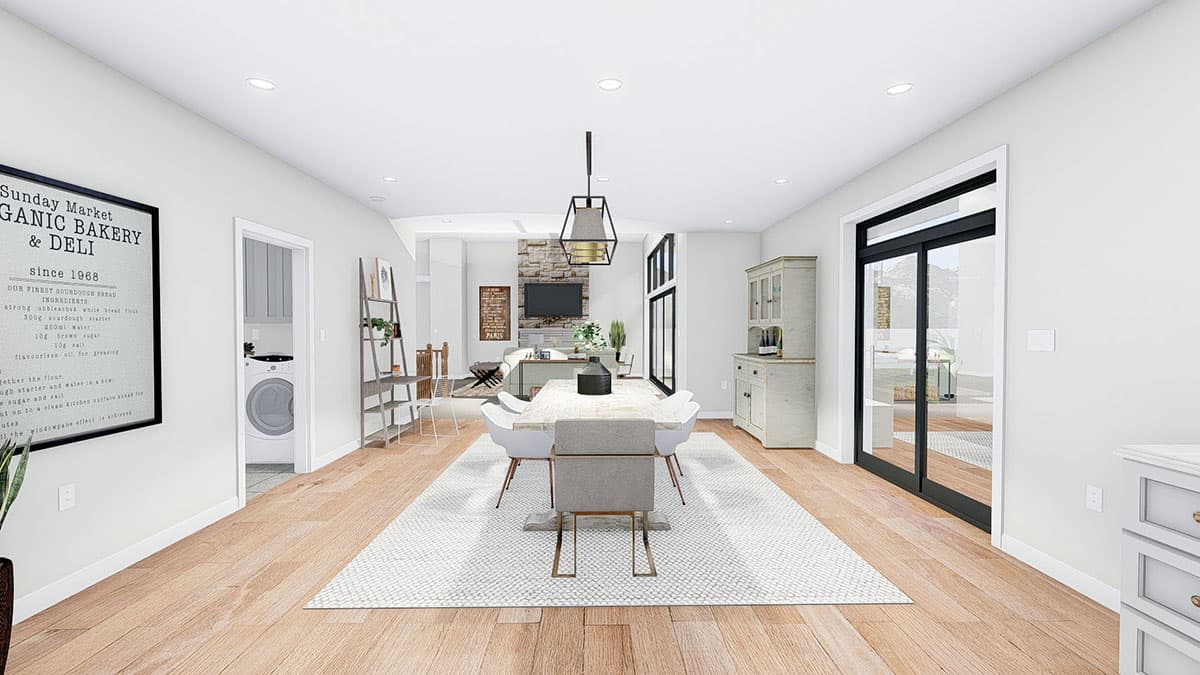 Plan 61356UT: Exclusive Prairie Home Plan with Open Floor Plan - Image #33 - Contemporary, Prairie, Ranch
