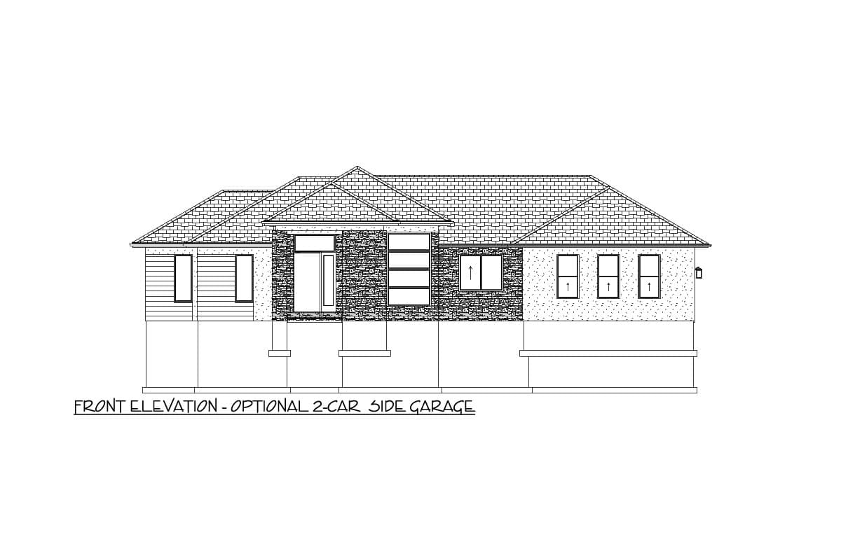 Plan 61356UT: Exclusive Prairie Home Plan with Open Floor Plan - Image #47 - Contemporary, Prairie, Ranch