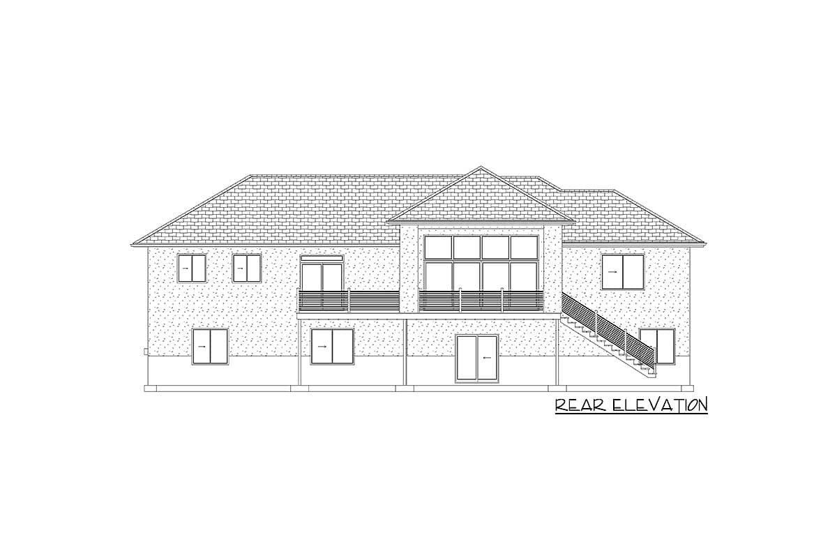 Plan 61356UT: Exclusive Prairie Home Plan with Open Floor Plan - Image #45 - Contemporary, Prairie, Ranch