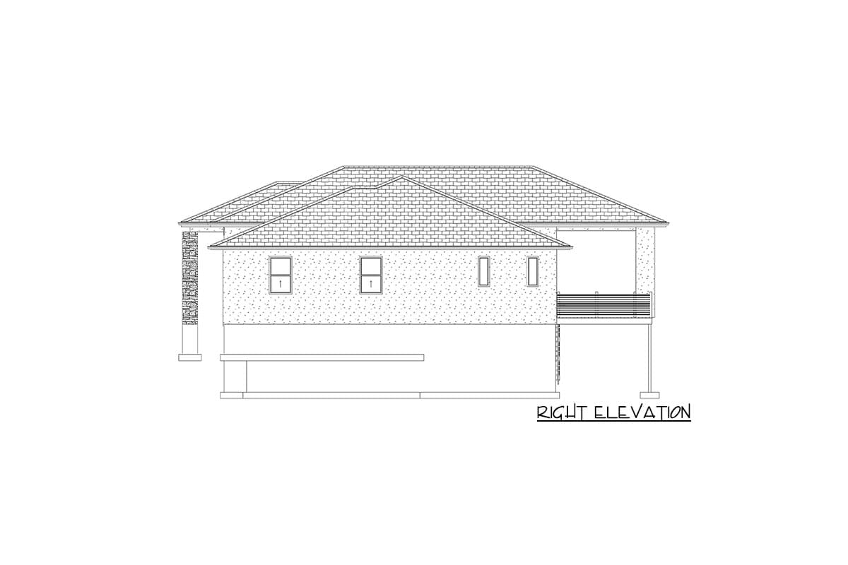 Plan 61356UT: Exclusive Prairie Home Plan with Open Floor Plan - Image #46 - Contemporary, Prairie, Ranch