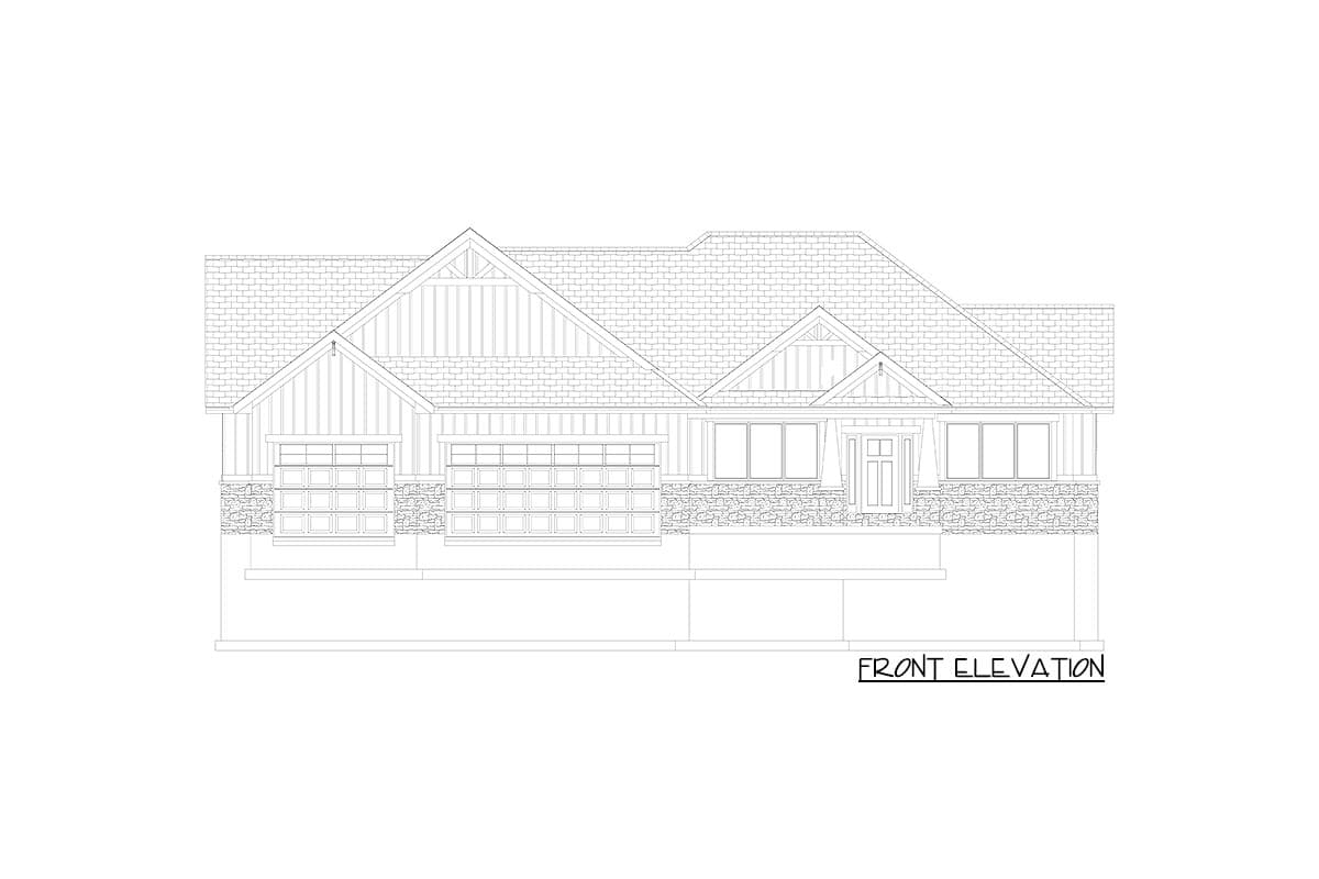 Plan 61357UT: Exclusive Craftsman House Plan with Vaulted Ceiling - Image #40 - Craftsman, New American