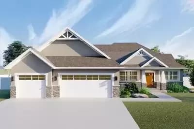 Exclusive Craftsman House Plan with Vaulted Ceiling