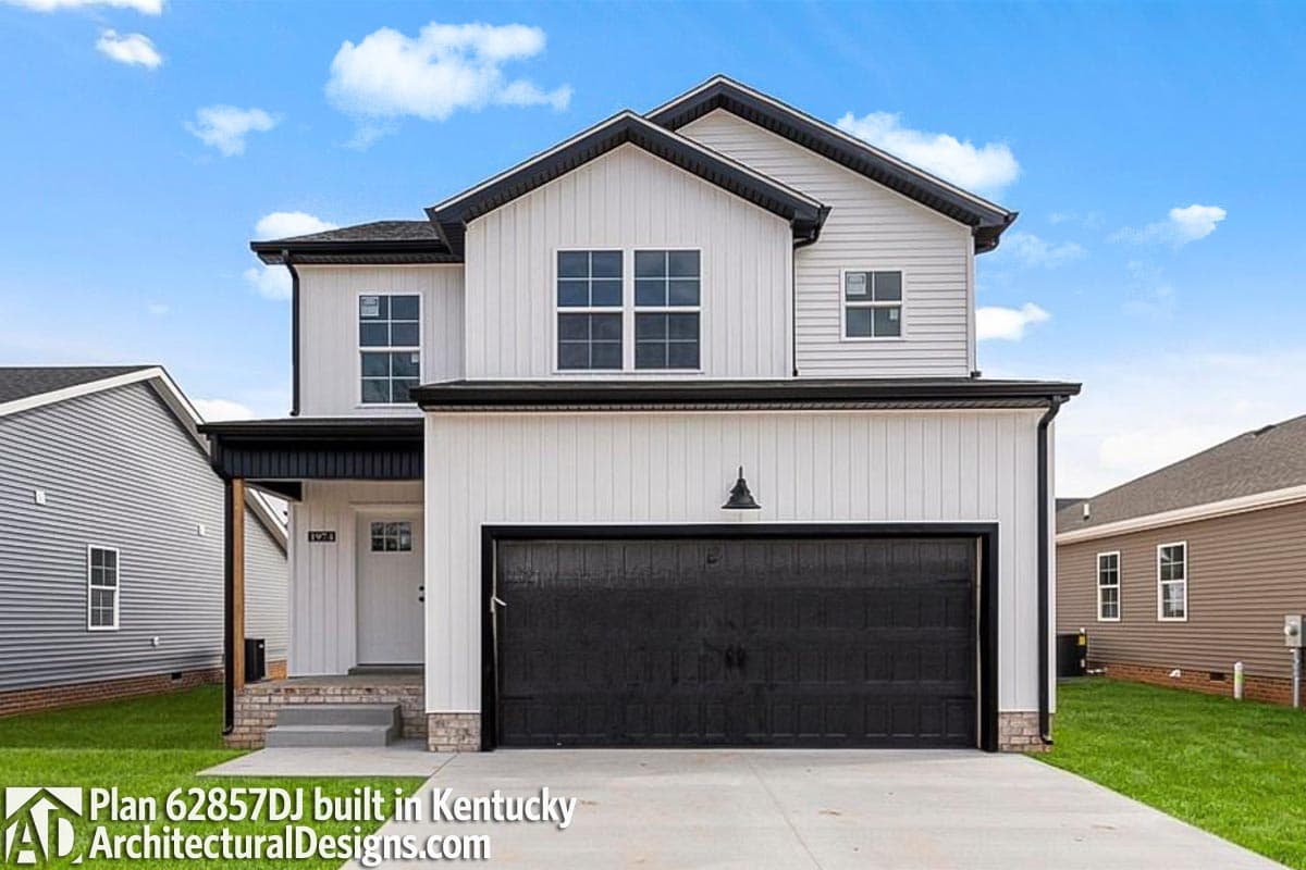 build gallery item - House Plan 62857DJ comes to life in Kentucky!