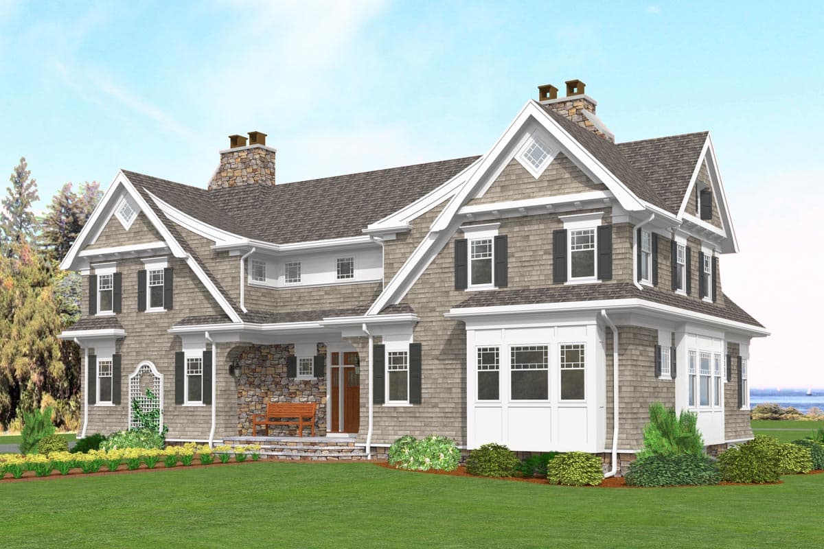 Plan 654000KNA: Coastal Shingle Style House Plan with Apartment Option - Image #8 - Coastal, Shingle