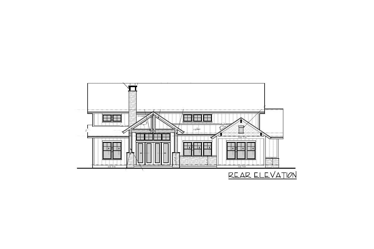 Plan 95083RW: Luxury New American Home Plan with Split Bedrooms - Image #73 - Craftsman, Mountain, New American, Rustic