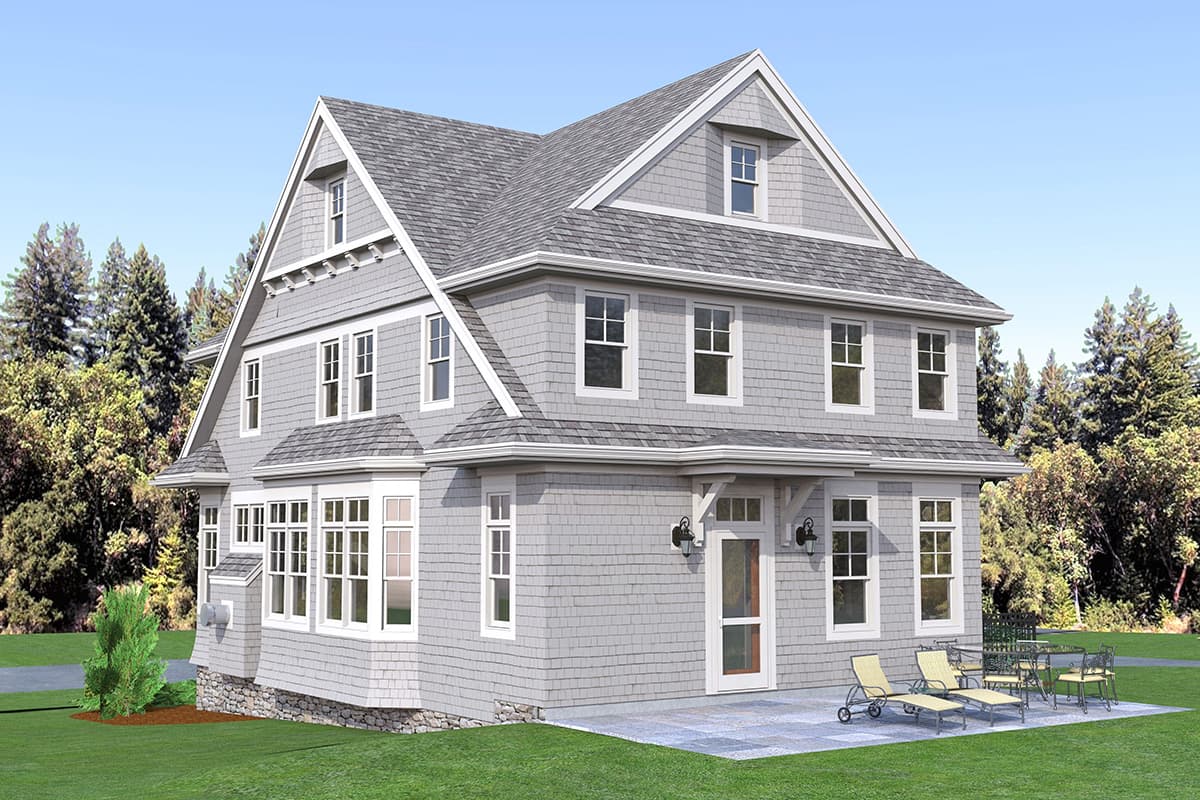 Plan 654003KNA: Exclusive Shingle House Plan with Optional Lower Level Apartment - Image #7 - Coastal, Shingle, Vacation