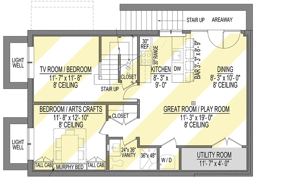 Plan 654003KNA: Exclusive Shingle House Plan with Optional Lower Level Apartment - Floor Plan - Optional Lower Level - Coastal, Shingle, Vacation