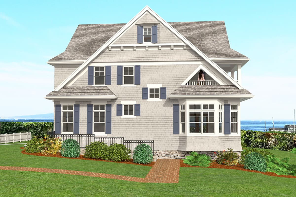 Plan 654004KNA: Exclusive Shingle Home Plan with Optional Lower Level Apartment - Image #8 - Coastal, Shingle