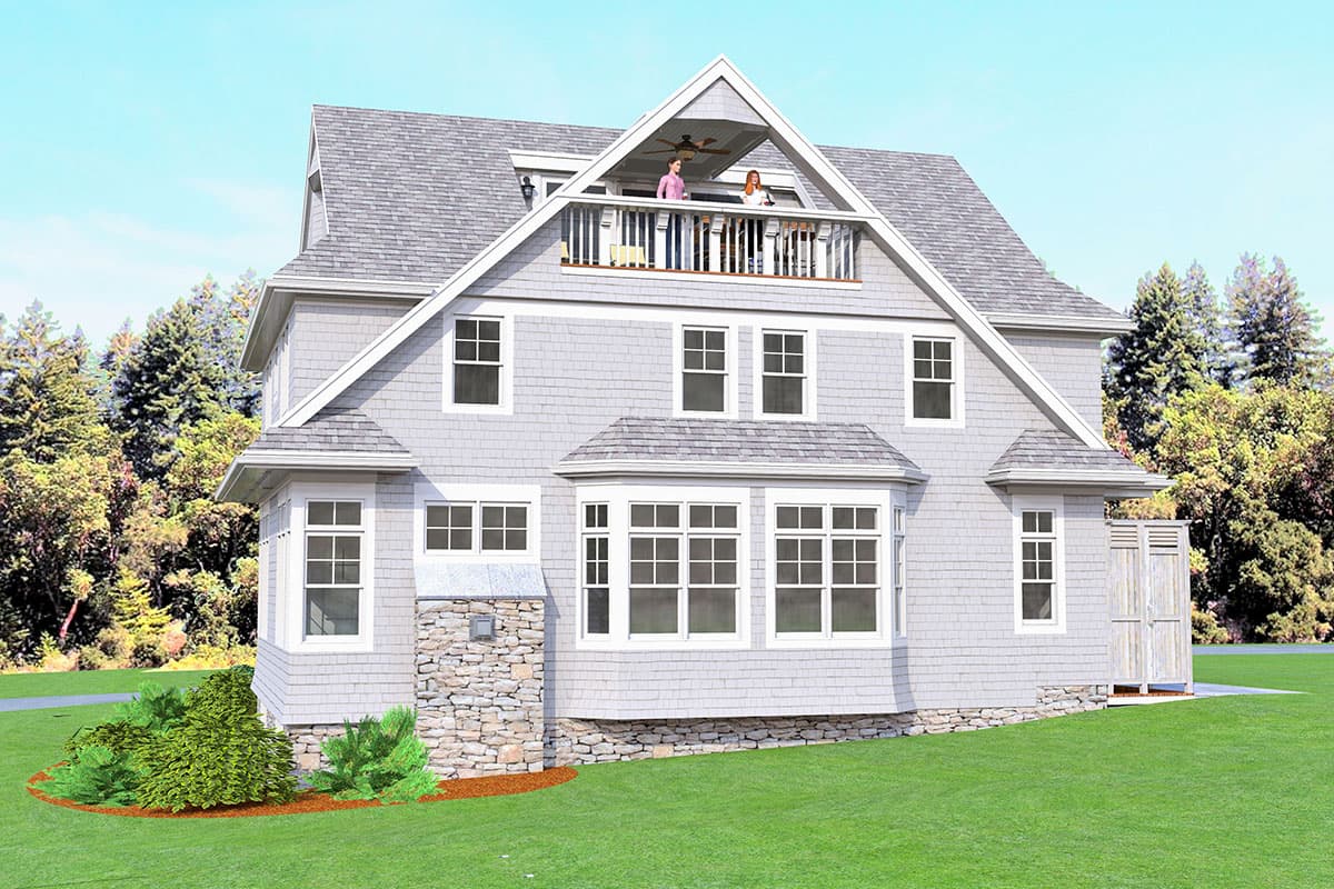 Plan 654005KNA: Coastal Shingle House Plan with Optional Lower Level Apartment - Image #10 - Coastal, Shingle, Vacation