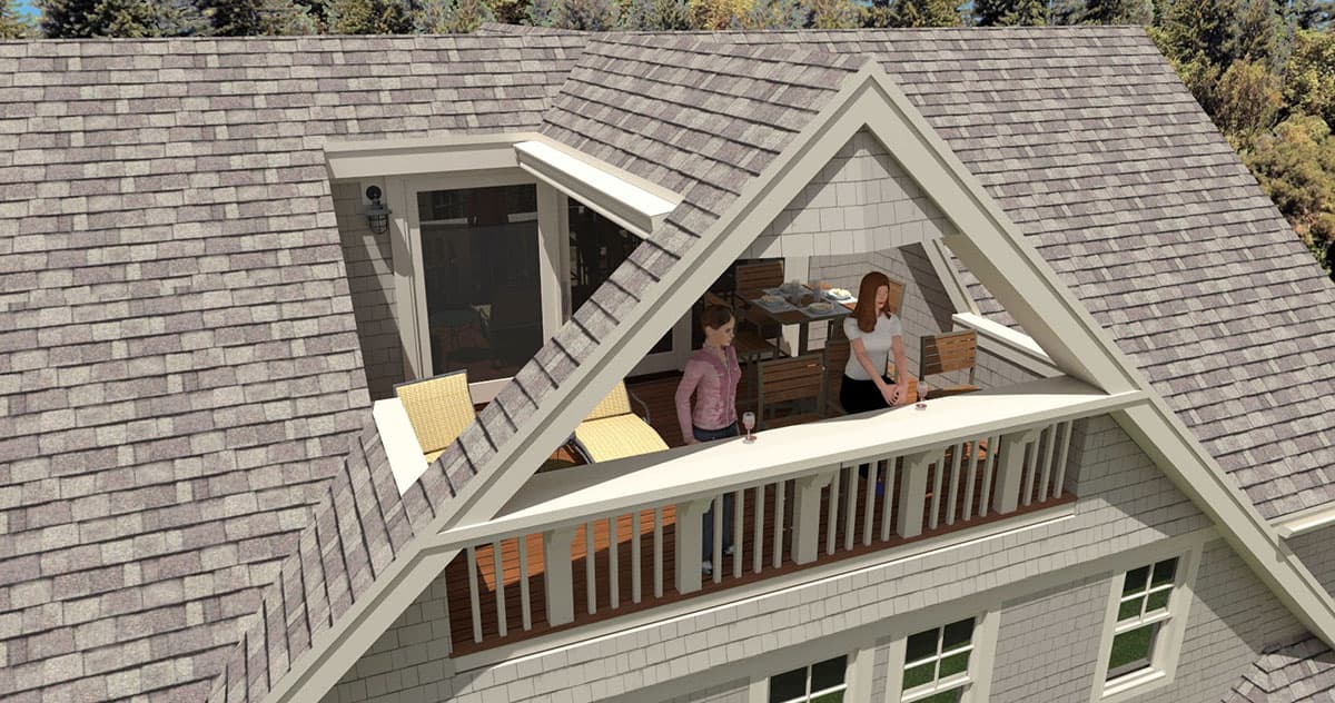 Plan 654005KNA: Coastal Shingle House Plan with Optional Lower Level Apartment - Image #12 - Coastal, Shingle, Vacation
