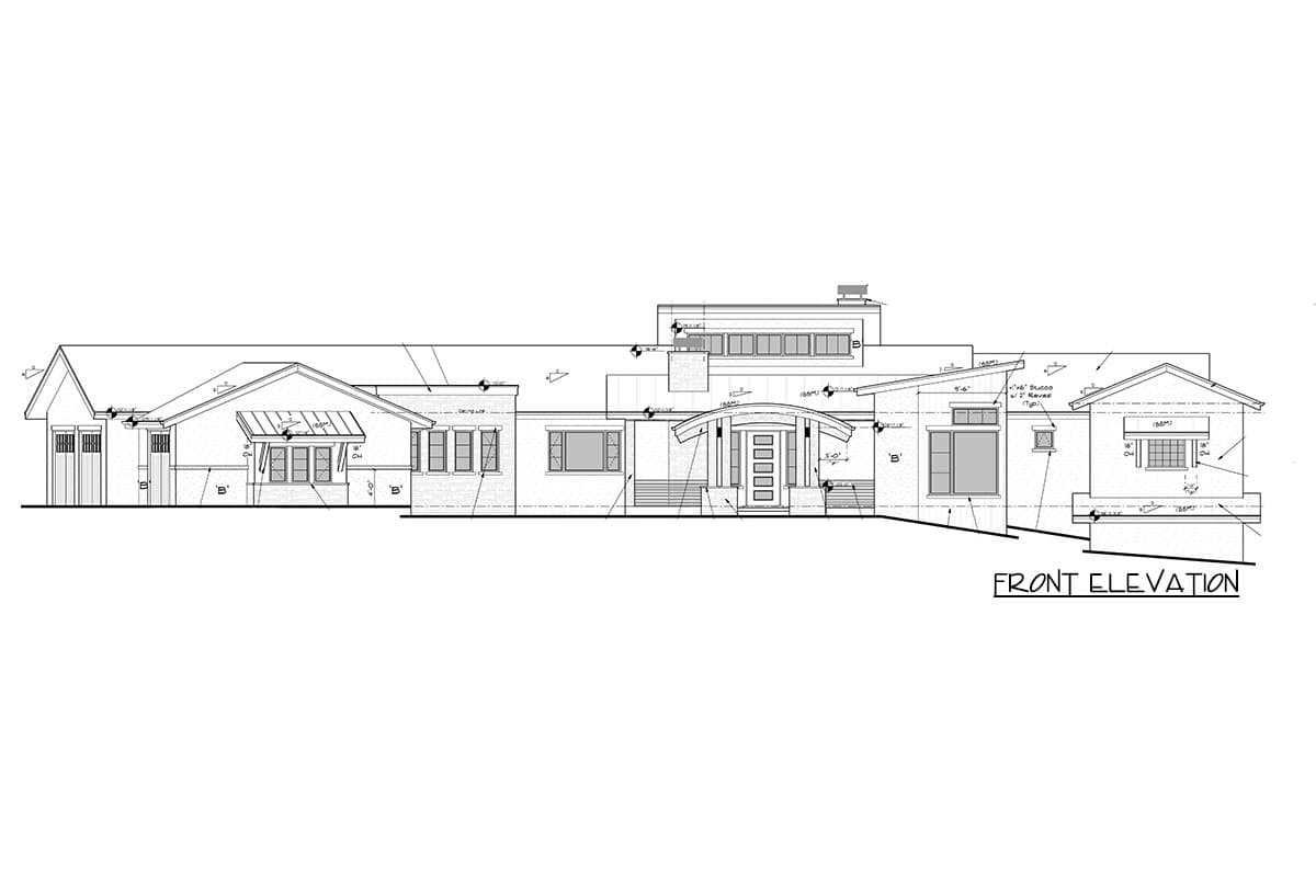 Plan 95087RW: Mid-Century Mountain House Plan with an Open Walkway Between the Master Bed and Outdoor Living - Image #17 - Mid Century Modern, Mountain, New American, Prairie, Ranch, Rustic