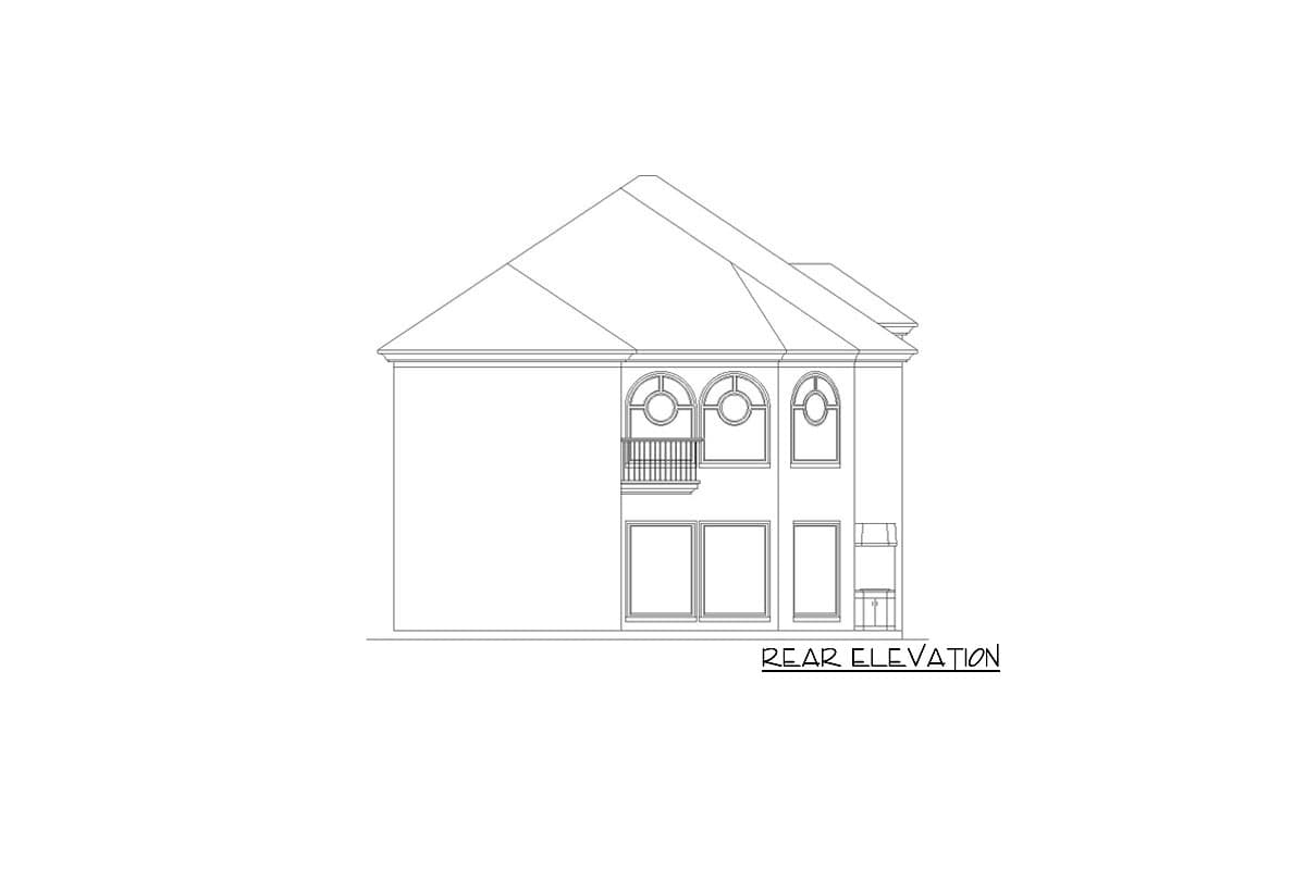 Plan 36596TX: Two-Story Spanish-Style House Plan with Exercise Nook in Master Bath - Image #4 - European, Mediterranean, Spanish