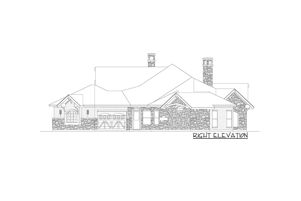 Plan 36597TX: 5-Bed Ranch House Plan with Split Bedrooms - Image #5 - Hill Country, Ranch