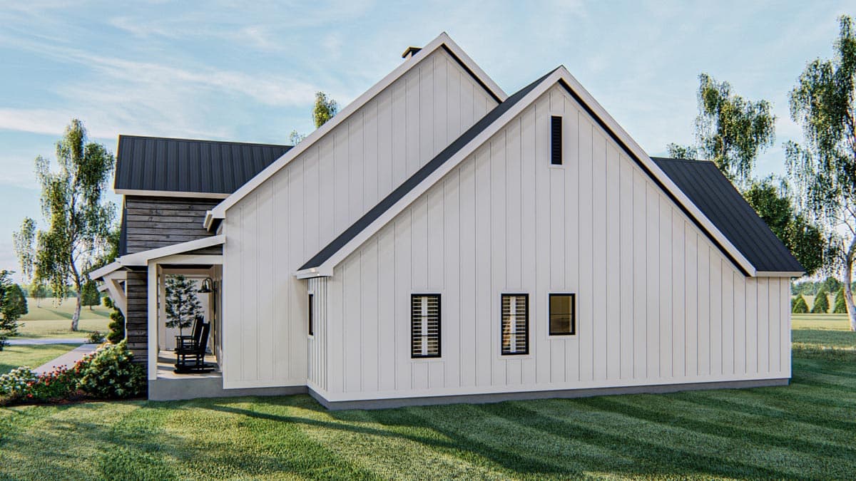 Plan 62861DJ: Modern Farmhouse Plan with Optional Lower Level Sport Court - Image #6 - Country, Farmhouse, Modern Farmhouse, New American, Transitional