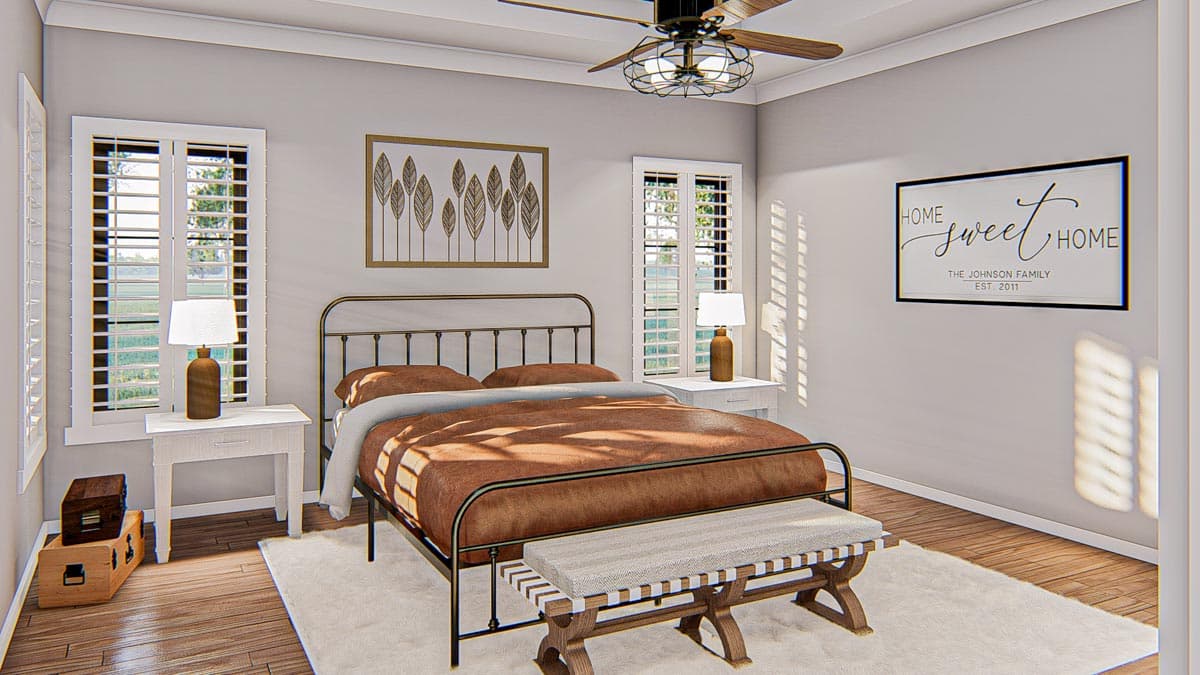 Plan 62861DJ: Modern Farmhouse Plan with Optional Lower Level Sport Court - Image #13 - Country, Farmhouse, Modern Farmhouse, New American, Transitional