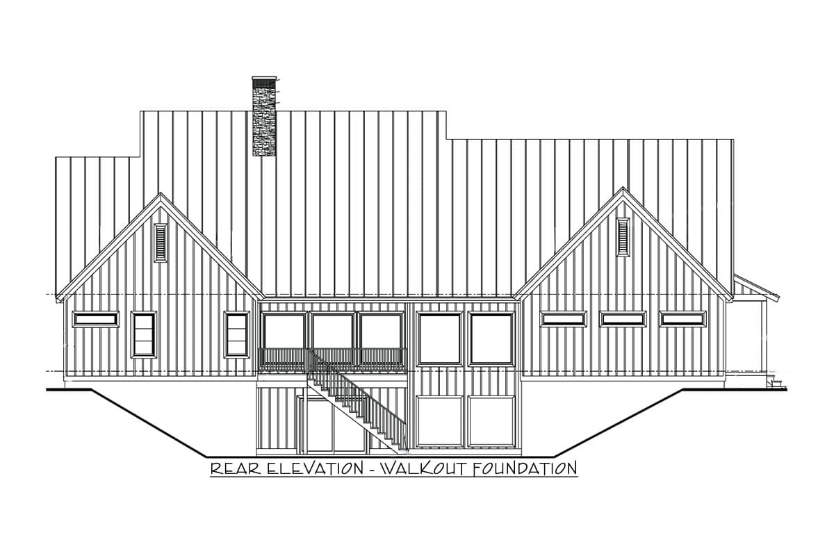 Plan 62861DJ: Modern Farmhouse Plan with Optional Lower Level Sport Court - Image #21 - Country, Farmhouse, Modern Farmhouse, New American, Transitional