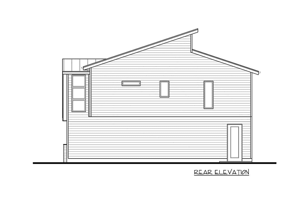 Plan 62862DJ: Modern Carriage House Plan with Upper Level Deck - Image #7 - Carriage, Mid Century Modern, Modern