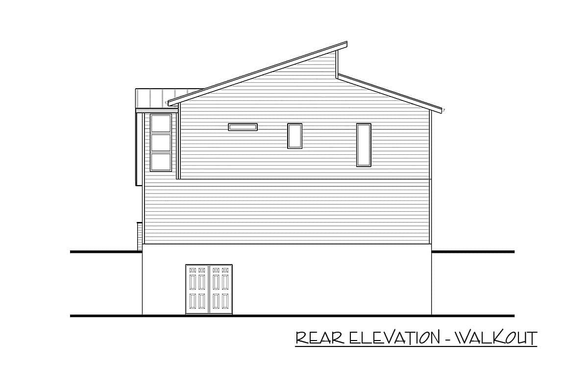 Plan 62862DJ: Modern Carriage House Plan with Upper Level Deck - Image #8 - Carriage, Mid Century Modern, Modern