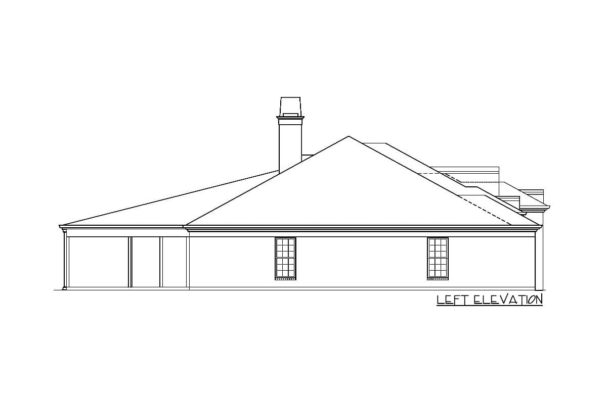 Plan 12318JL: 3-Bed Traditional House Plan with 2-Car Carport in Back - Image #23 - European, French Country, Ranch, Southern, Traditional