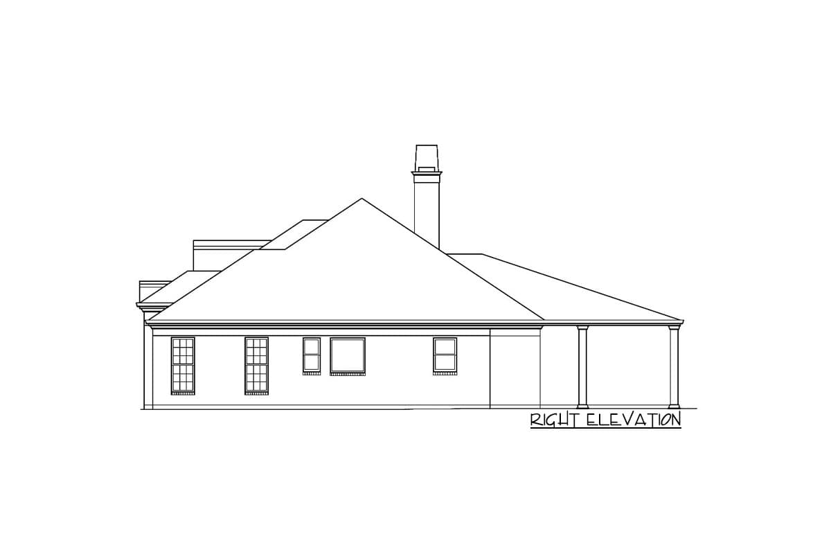 Plan 12318JL: 3-Bed Traditional House Plan with 2-Car Carport in Back - Image #22 - European, French Country, Ranch, Southern, Traditional