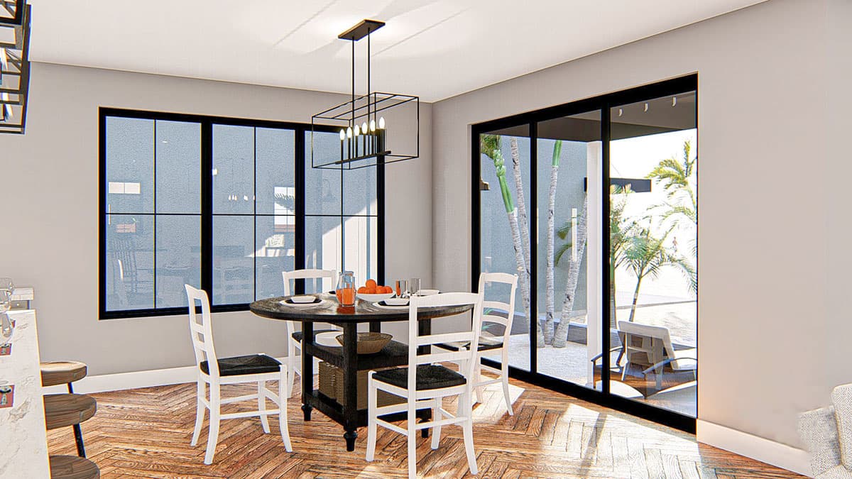 Plan 62864DJ: Narrow Contemporary Coastal House Plan - Image #6 - Coastal, Contemporary