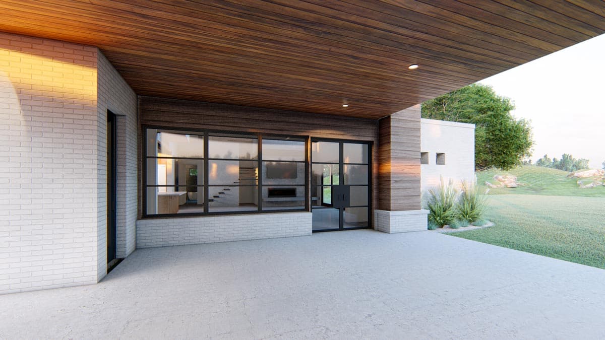 Plan 915036CHP: Modern House Plan with a Carport Plus a 4-Car Detached Garage  - Image #20 - Modern, Northwest