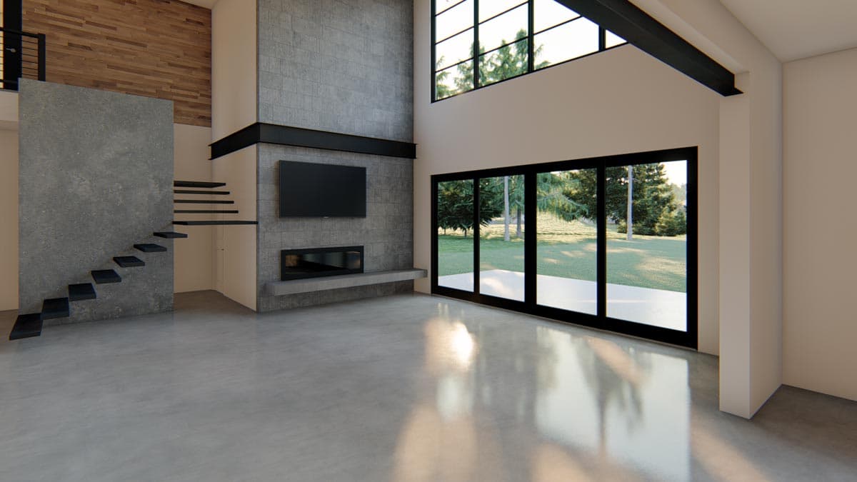 Plan 915036CHP: Modern House Plan with a Carport Plus a 4-Car Detached Garage  - Image #11 - Modern, Northwest