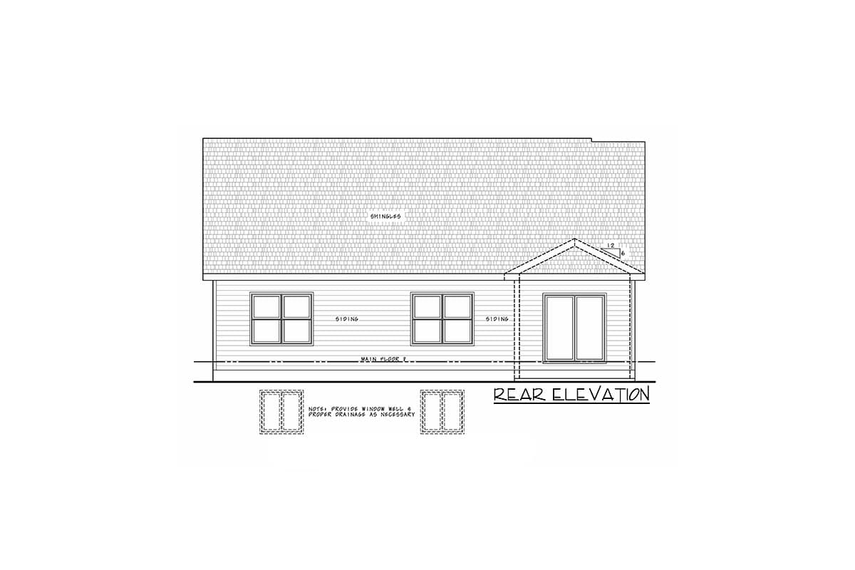 Plan 42631DB: Traditional Ranch House Plan with Split Bedrooms - 1603 Sq Ft - Image #6 - Ranch, Traditional