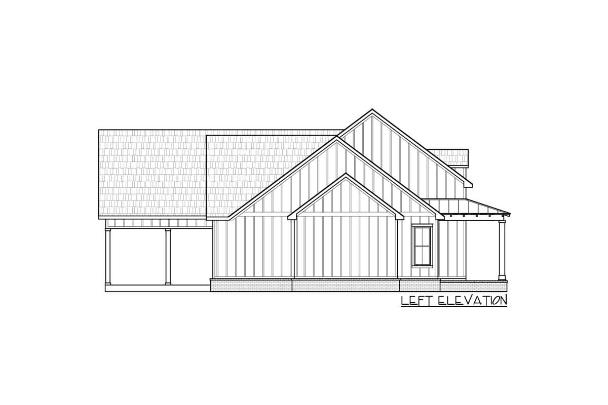 Plan 56467SM: 3-Bedroom Modern Farmhouse with Wrap-Around Front Porch - 2216 Sq Ft - Image #7 - Country, Modern Farmhouse, New American, Traditional