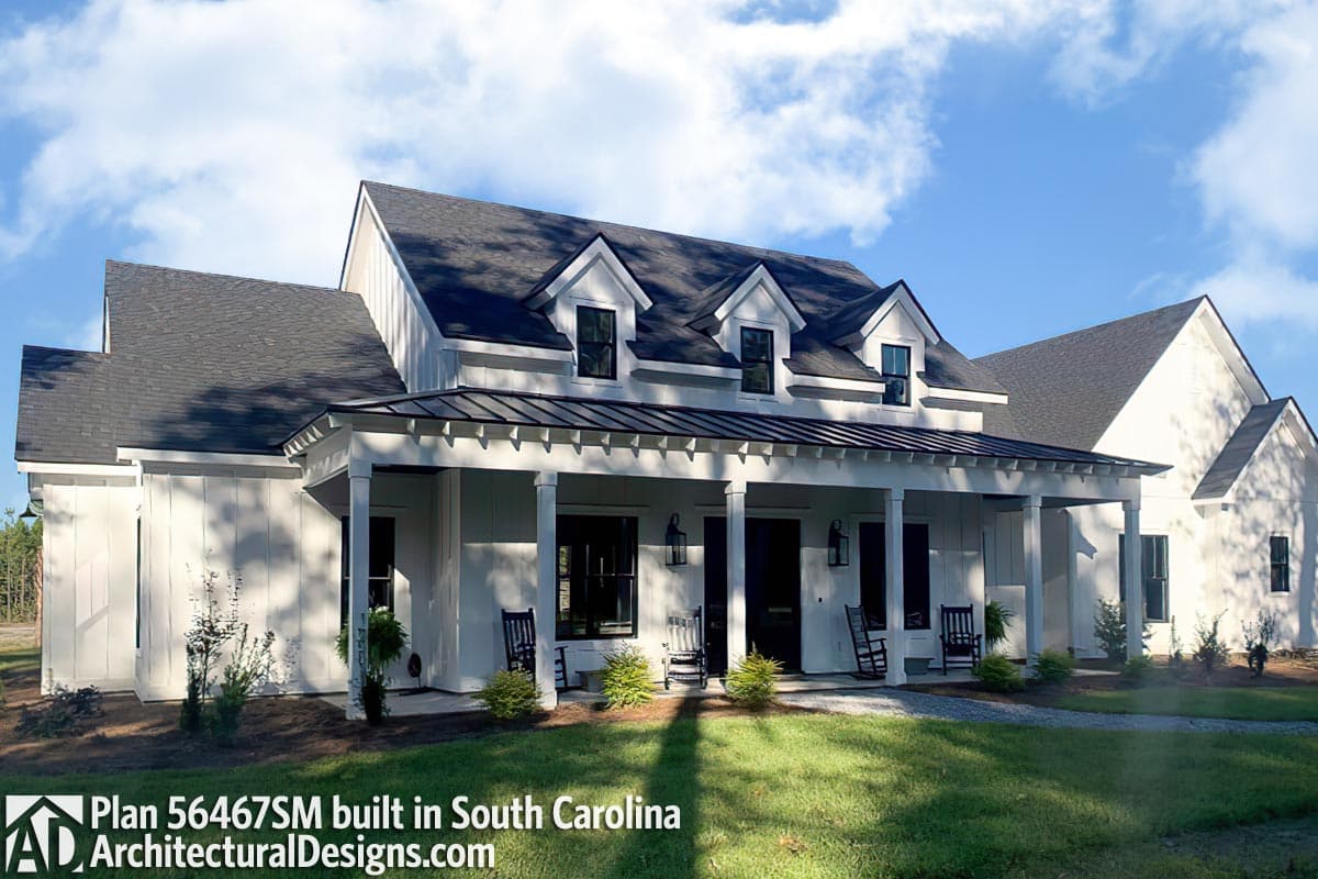 build gallery item - Modern Farmhouse Plan 56467SM Comes to Life in South Carolina