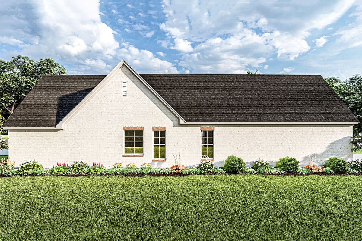 Plan 62157V: French Country Cottage with Vaulted Ceiling and Great Room - 1769 Sq Ft - Image #6 - Acadian, Cottage, French Country, Louisiana-Style, Southern