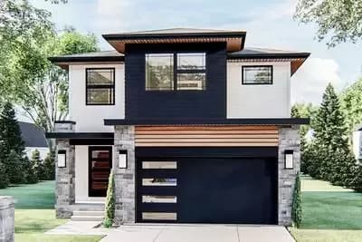 Efficient 3-Bed Modern-Style Home Plan - 1777 Sq Ft