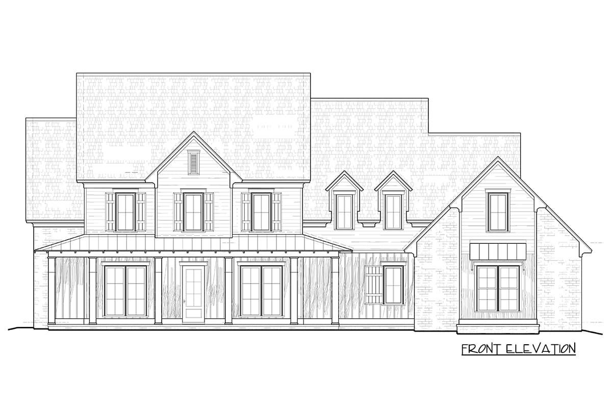 Plan 510148WDY: Farmhouse Plan with Keeping Room and an Outdoor Kitchen - 3741 Sq Ft - Image #4 - Country, Farmhouse, Modern Farmhouse, New American, Southern