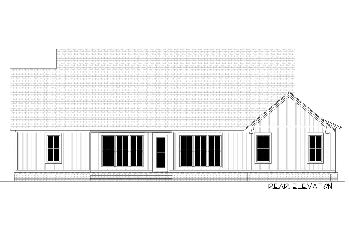 Plan 51834HZ: Elegant Modern Farmhouse Plan with Split Bedroom Layout - Image #18 - Country, Farmhouse, Modern Farmhouse, New American