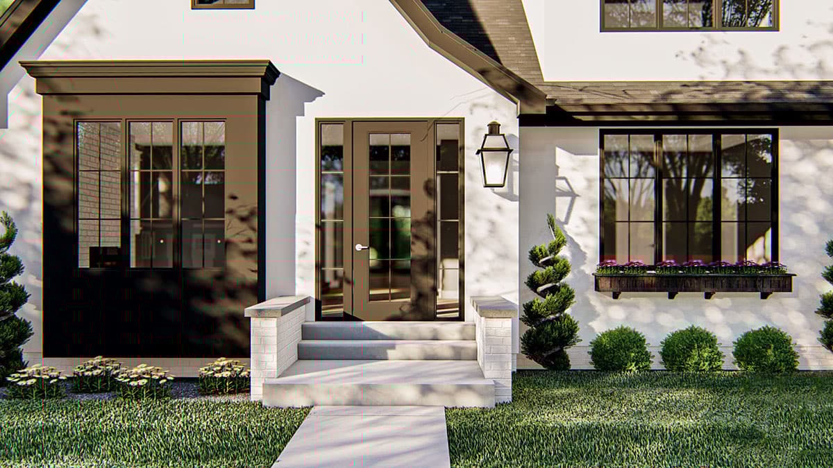 Plan 62870DJ: Modern Cottage House Plan with Cathedral Ceiling in Family Room - 2369 Sq Ft - Image #6 - Cottage, Country, New American, Traditional, Transitional