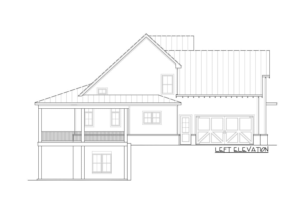 Plan 12319JL: Two-Story Modern Farmhouse Home Plan with Rear Wrap-Around Porch - 1999 Sq Ft - Image #47 - Country, Farmhouse, Modern Farmhouse, New American, Traditional