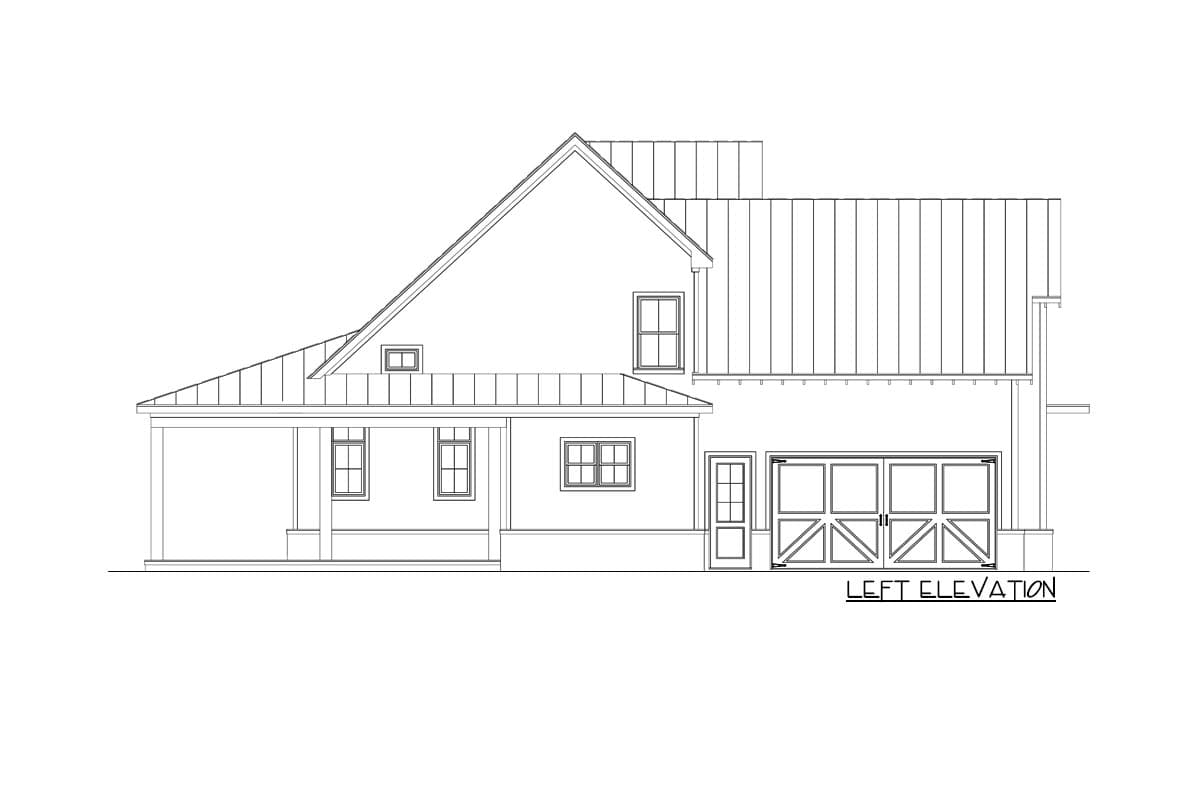 Plan 12319JL: Two-Story Modern Farmhouse Home Plan with Rear Wrap-Around Porch - 1999 Sq Ft - Image #46 - Country, Farmhouse, Modern Farmhouse, New American, Traditional