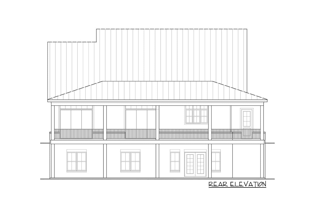Plan 12319JL: Two-Story Modern Farmhouse Home Plan with Rear Wrap-Around Porch - 1999 Sq Ft - Image #48 - Country, Farmhouse, Modern Farmhouse, New American, Traditional