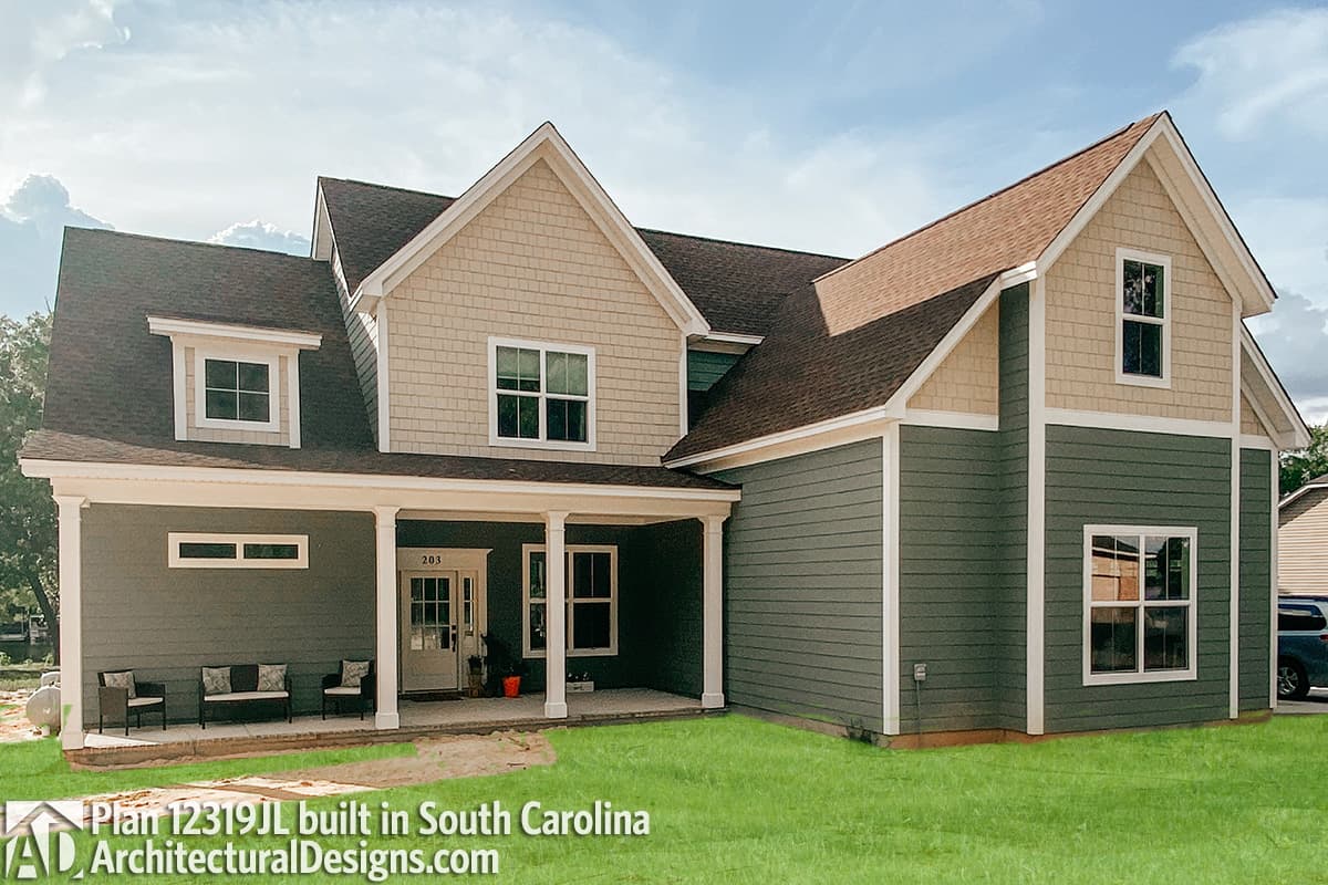 Plan 12319JL: Two-Story Modern Farmhouse Home Plan with Rear Wrap-Around Porch - 1999 Sq Ft - Image #16 - Country, Farmhouse, Modern Farmhouse, New American, Traditional