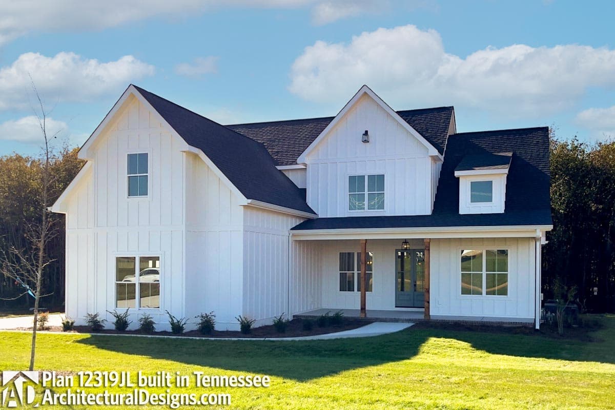 Plan 12319JL: Two-Story Modern Farmhouse Home Plan with Rear Wrap-Around Porch - 1999 Sq Ft - Image #14 - Country, Farmhouse, Modern Farmhouse, New American, Traditional