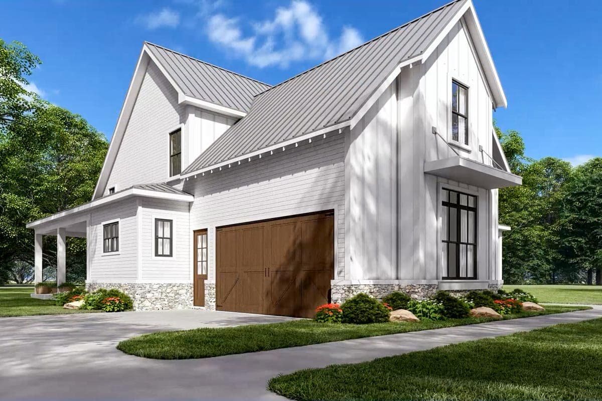 Plan 12319JL: Two-Story Modern Farmhouse Home Plan with Rear Wrap-Around Porch - 1999 Sq Ft - Image #23 - Country, Farmhouse, Modern Farmhouse, New American, Traditional