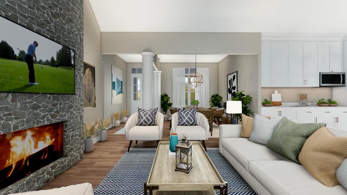 Plan 12319JL: Two-Story Modern Farmhouse Home Plan with Rear Wrap-Around Porch - 1999 Sq Ft - Image #29 - Country, Farmhouse, Modern Farmhouse, New American, Traditional