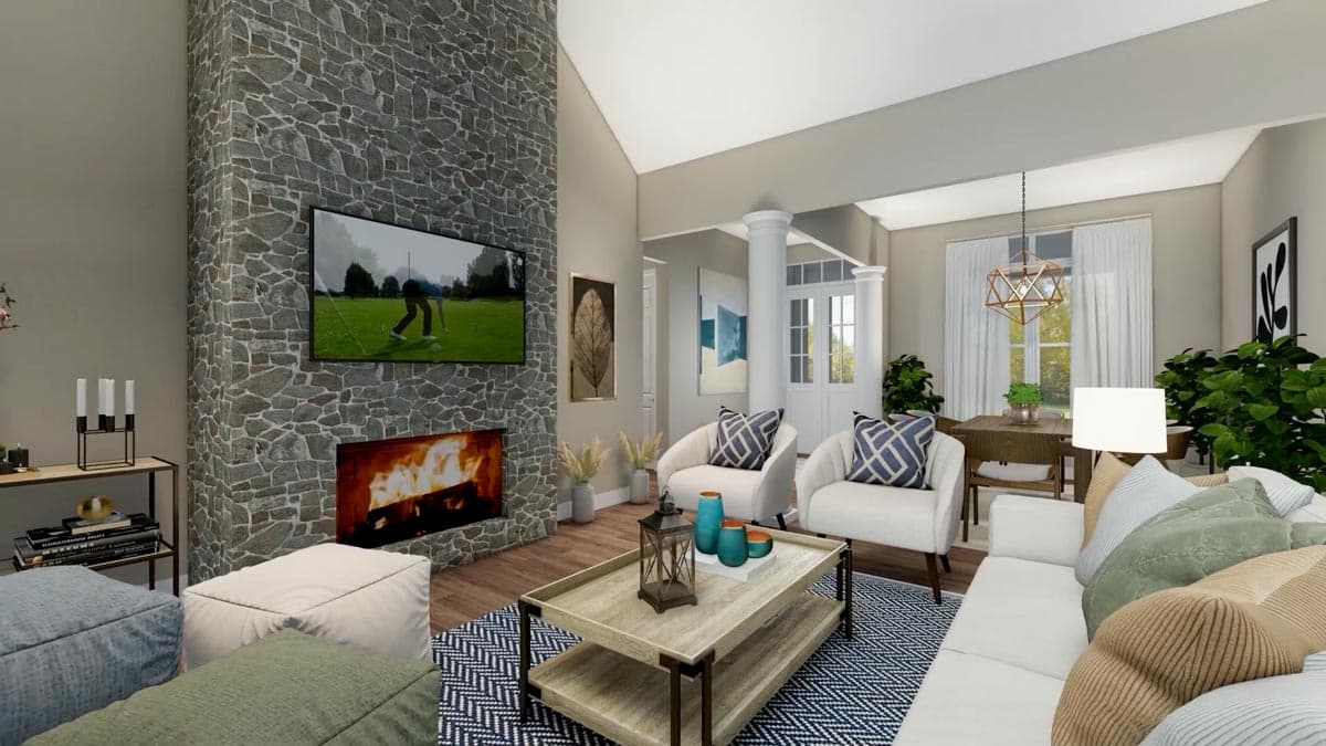 Plan 12319JL: Two-Story Modern Farmhouse Home Plan with Rear Wrap-Around Porch - 1999 Sq Ft - Image #30 - Country, Farmhouse, Modern Farmhouse, New American, Traditional