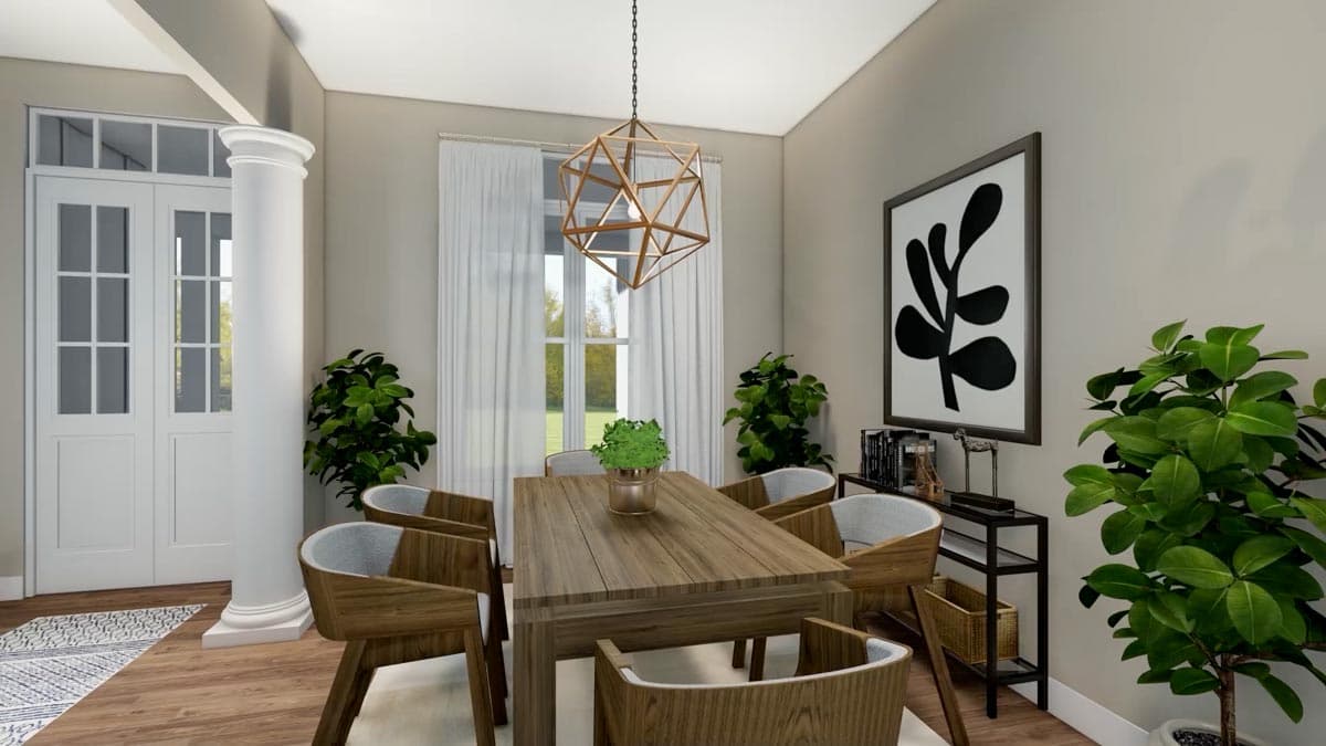 Plan 12319JL: Two-Story Modern Farmhouse Home Plan with Rear Wrap-Around Porch - 1999 Sq Ft - Image #32 - Country, Farmhouse, Modern Farmhouse, New American, Traditional