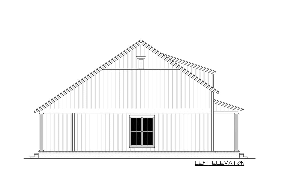 Plan 51835HZ: 2-Bed Cottage House Plan with Porches Front and Back - 1257 Sq Ft - Image #6 - Cabin, Cottage, Country, Craftsman, Farmhouse, Modern Farmhouse, New American, Traditional, Vacation