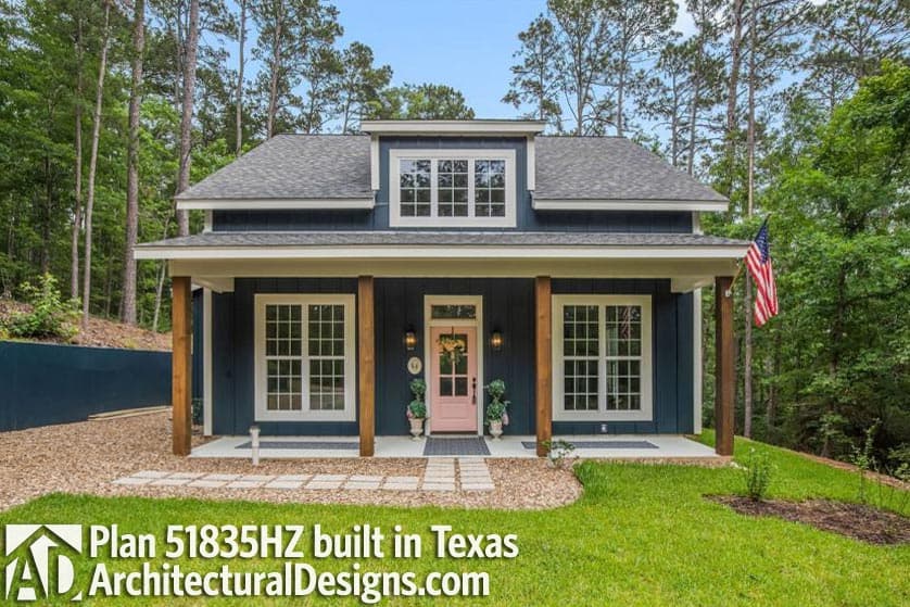 build gallery item - Cottage House Plan 51835HZ comes to Life in Texas!