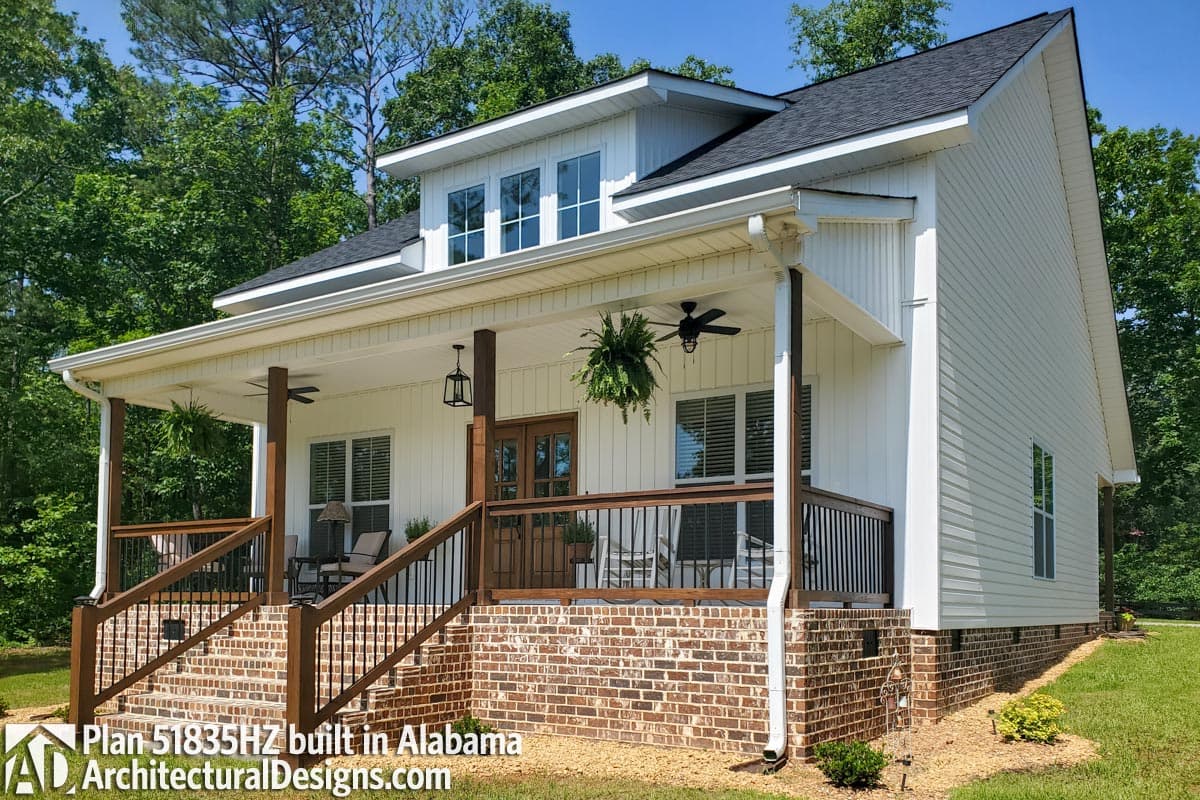 build gallery item - Cottage House Plan 51835HZ Comes to Life in Alabama