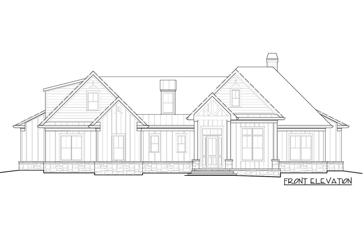 Plan 25699GE: Superb Modern Farmhouse Plan with Split Bedrooms - Image #5 - Country, Craftsman, Farmhouse, Modern Farmhouse, New American, Ranch