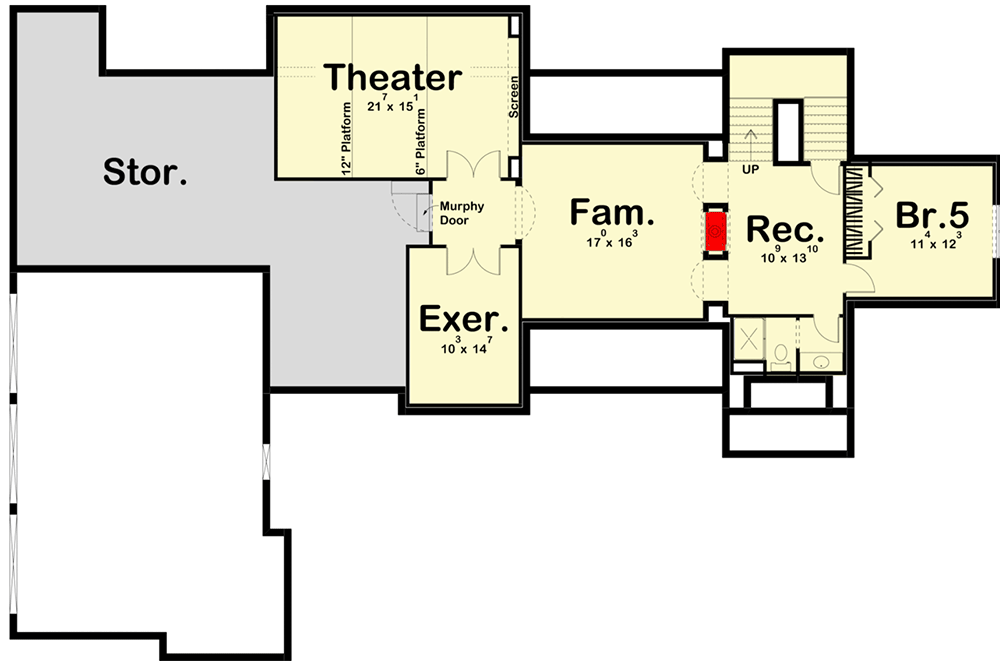 Plan 62872DJ: Modern Mediterranean House Plan with Luxurious Main Floor Master Suite - Floor Plan - Optional Lower Level Layout ($ Paid Option) - European, Mediterranean, Southern, Spanish